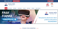 Desktop Screenshot of colegiodesantaines.com.br