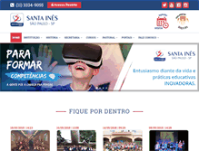 Tablet Screenshot of colegiodesantaines.com.br